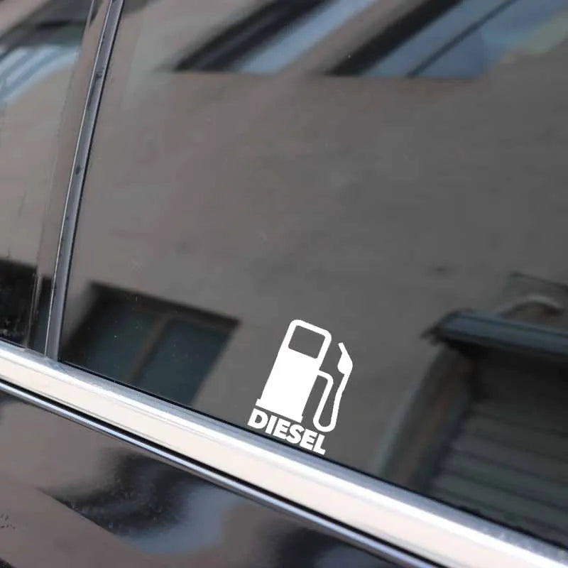 ⛽ Diesel Fuel Cover Scratch Sticker