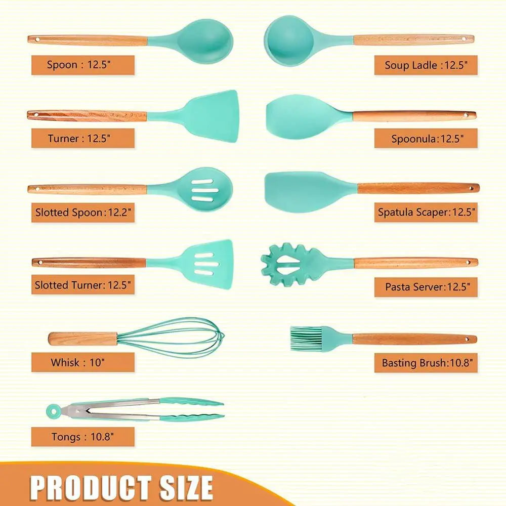 Heat-Resistant Silicone Utensil Set