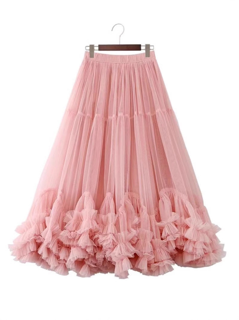 Lace Mesh Tutu Skirt