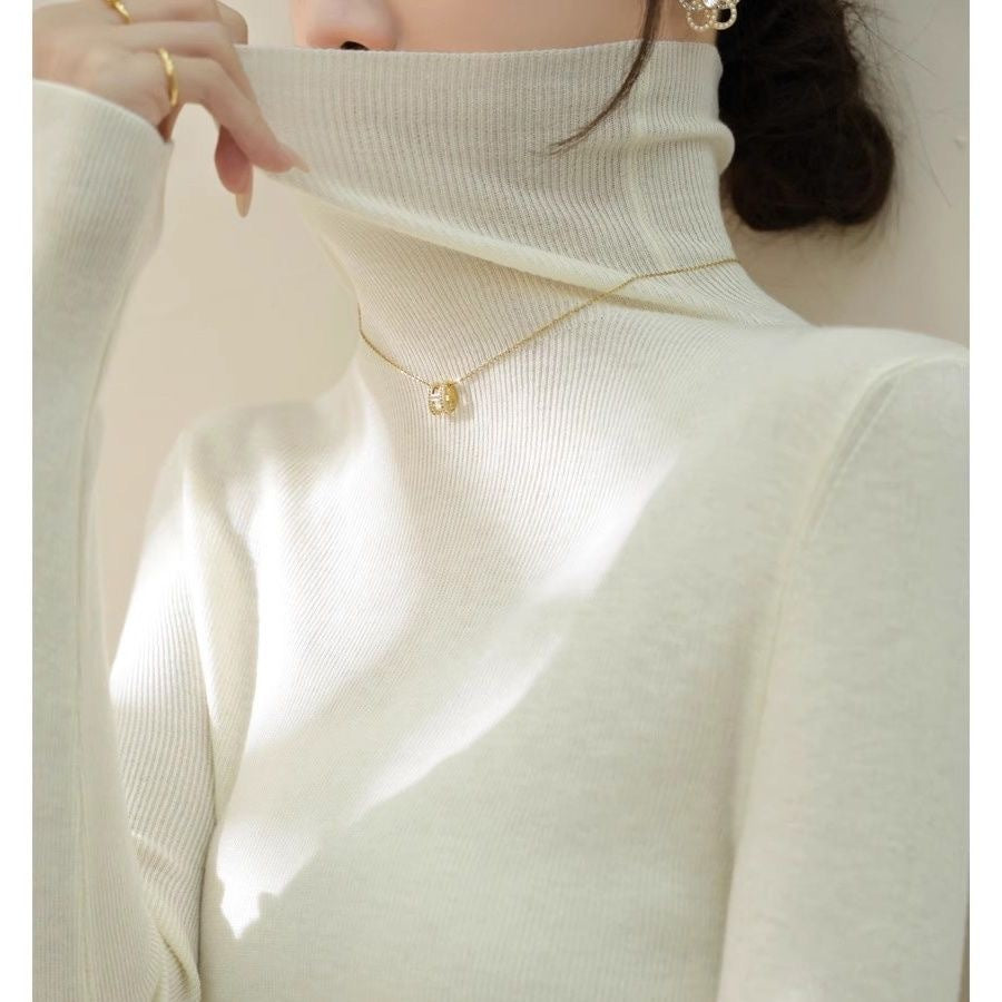 Women's Slim Turtleneck Knit Sweater