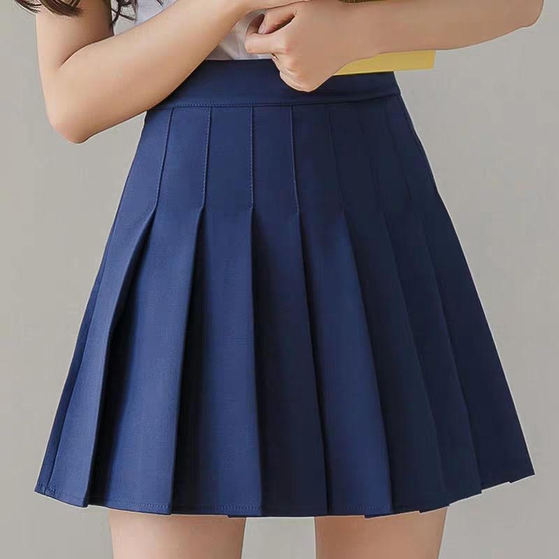 High Waist Pleated Mini Skirt