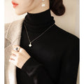 Women's Slim Turtleneck Knit Sweater