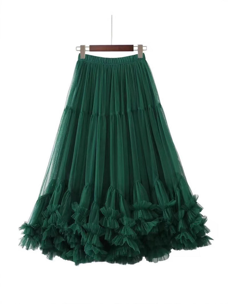Lace Mesh Tutu Skirt