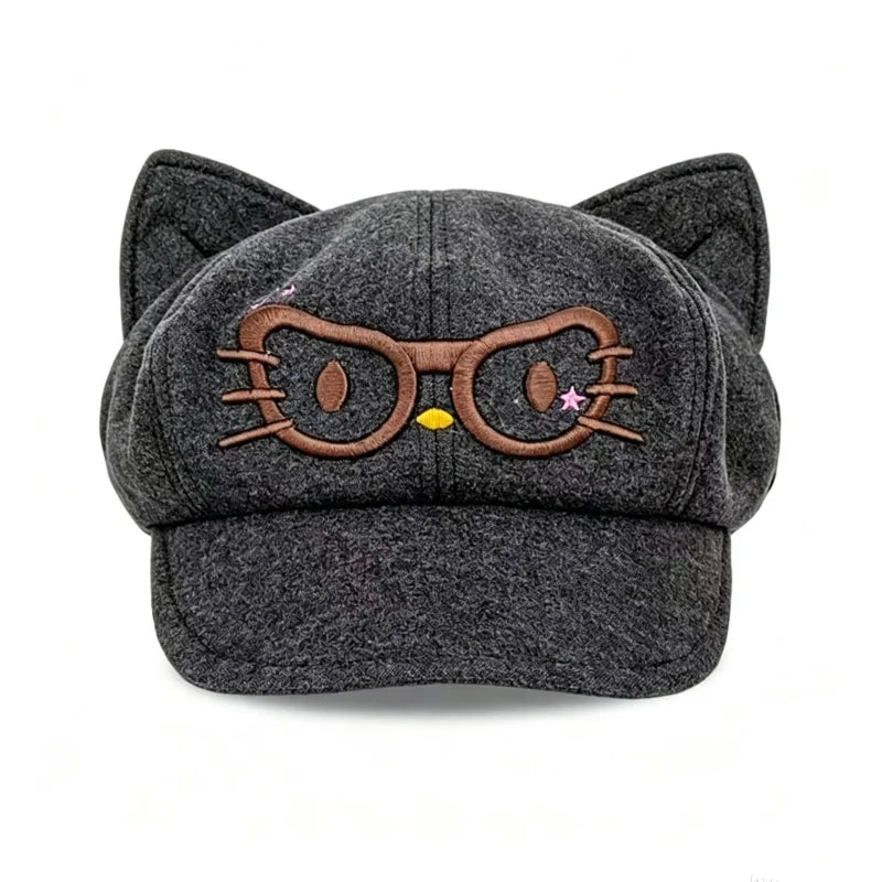 Cute Cat Ear Beret Hat