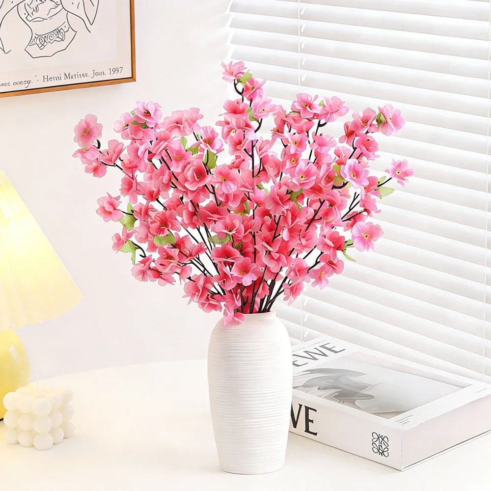 Artificial Peach Blossom Bouquet