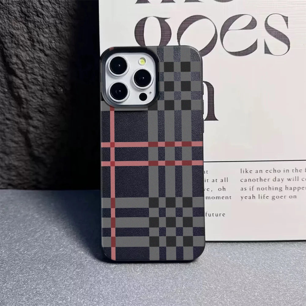 🟥 Classic Plaid Matte Case