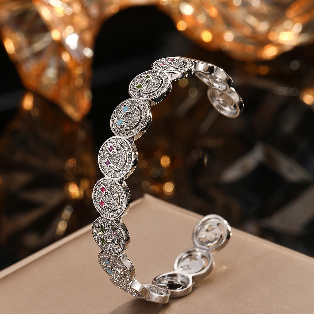 ⚡ Lightning Smiley Zircon Bracelet
