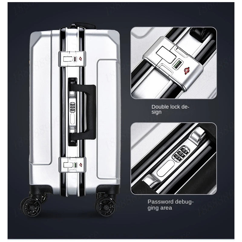 Aluminum Frame Spinner Suitcase