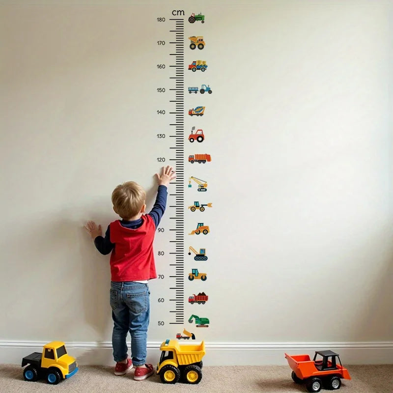 Kids Car Height Chart Wall Sticker