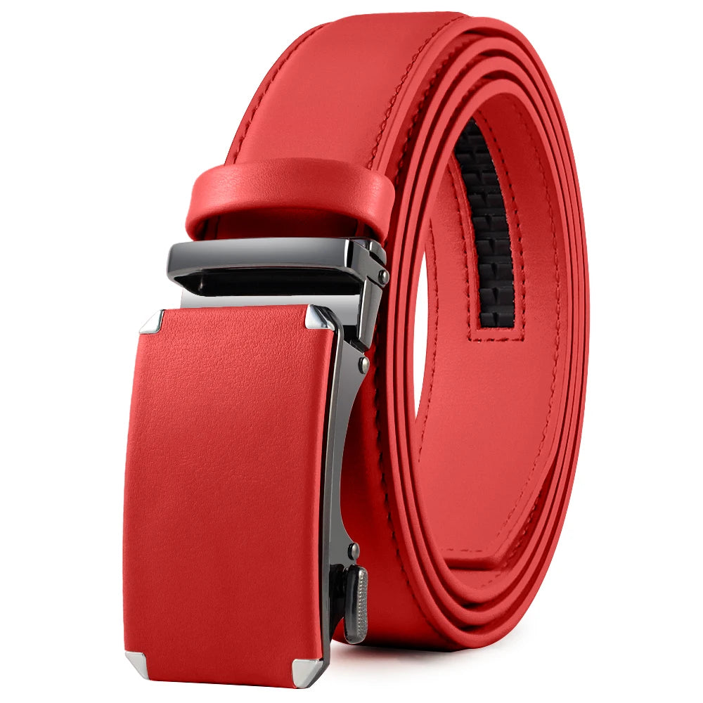 Men's Automatic Leather Ratchet Belt