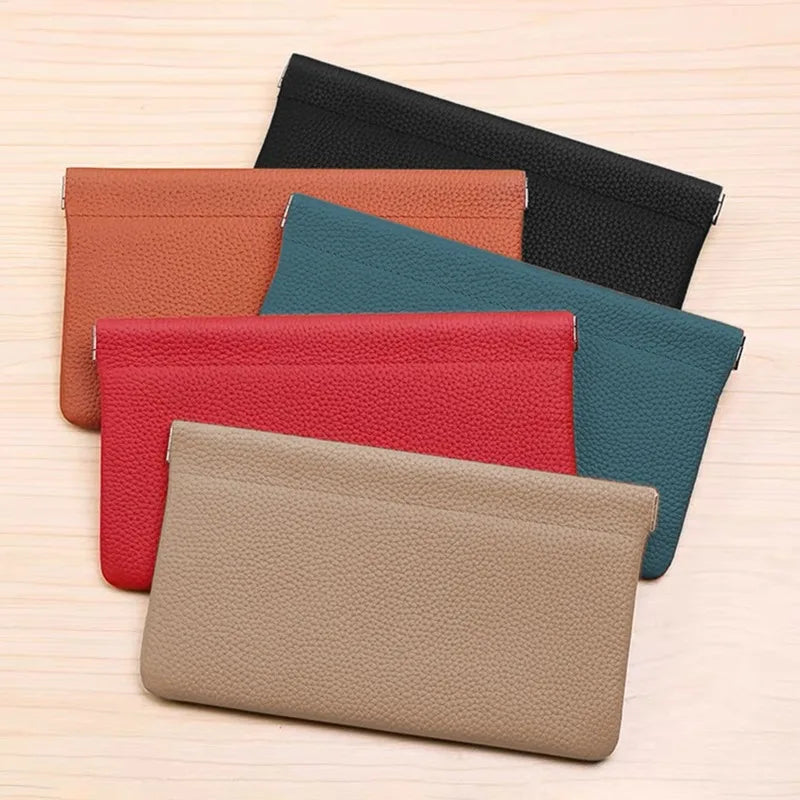 Self-Closing Long Travel Wallet