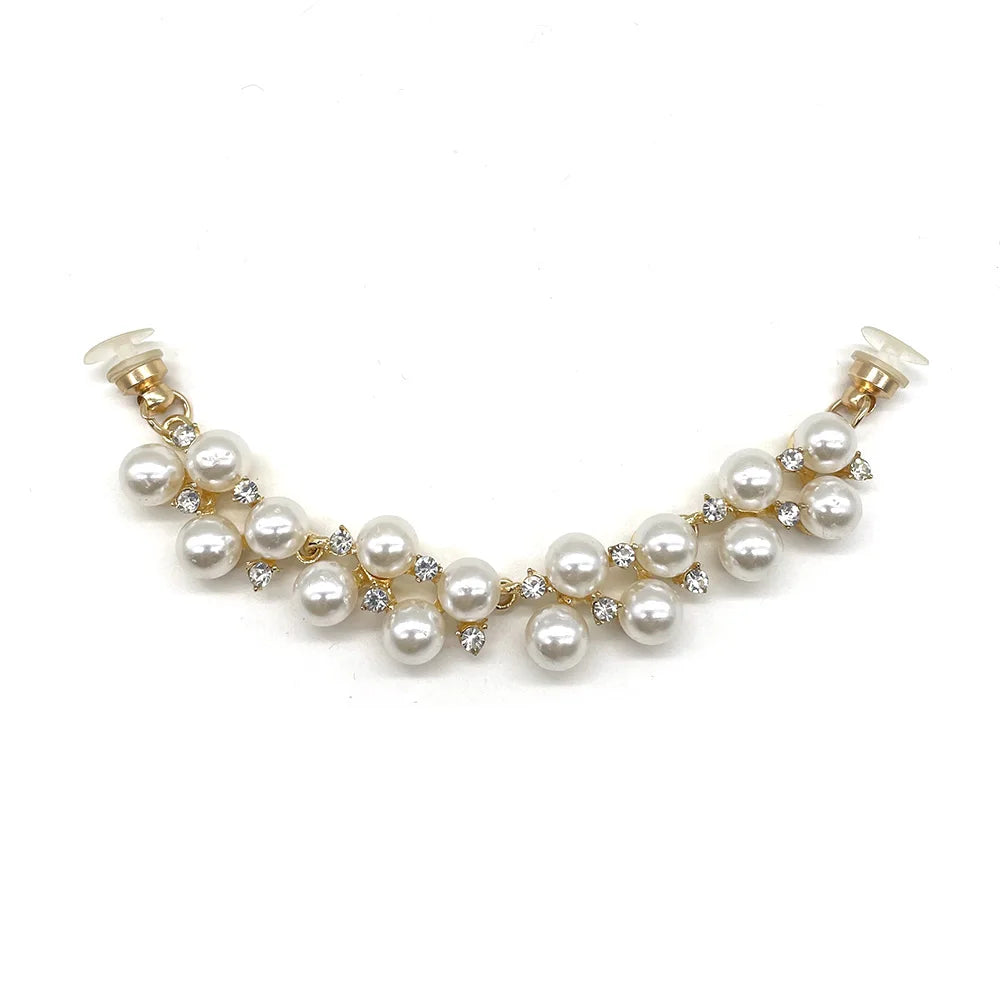 Rhinestone Pearl Shoe Charms