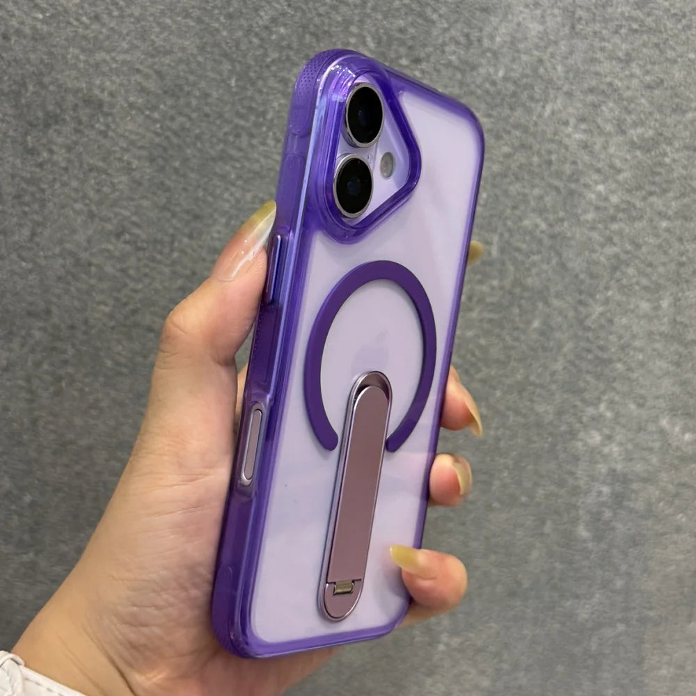 🔄 Hidden Fold Stand Magnetic Phone Case