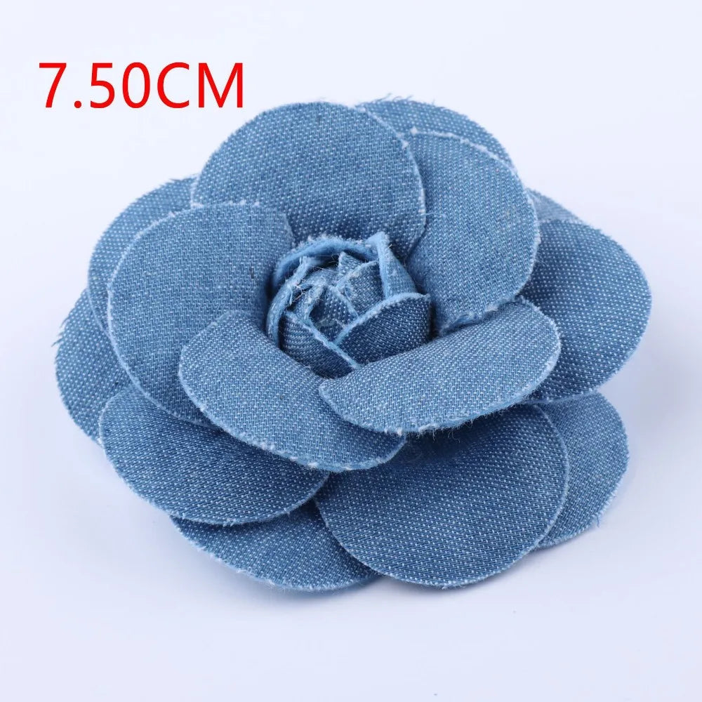Denim Fabric Flowers