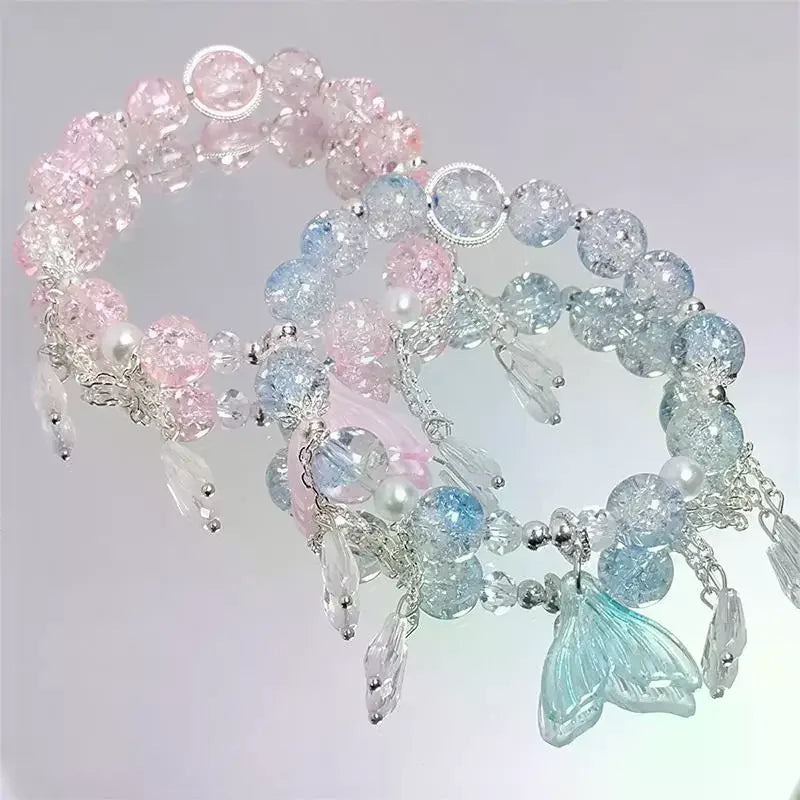 Lucky Bead Butterfly Charm Bracelet