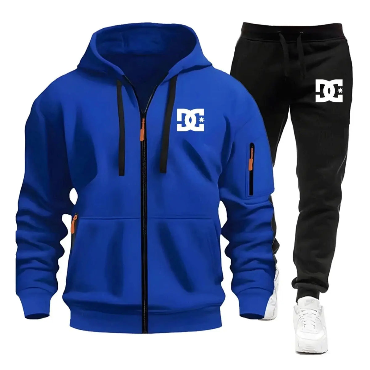 Men's Tricolor Hoodie Tracksuit