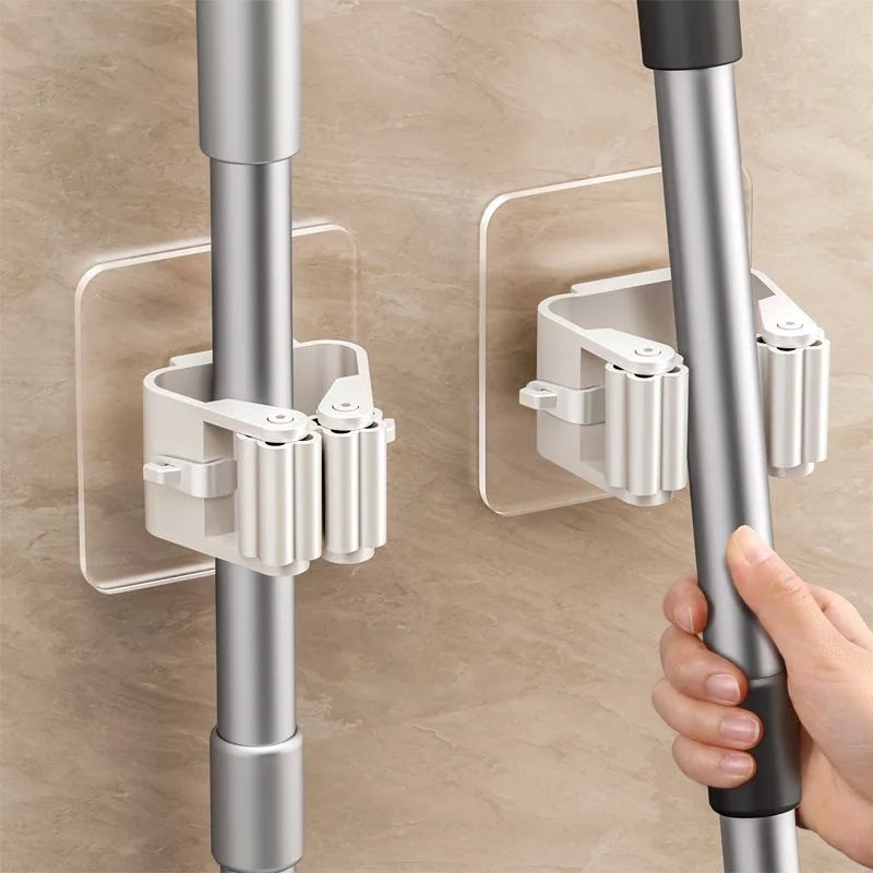 Wall-Mounted Mop & Broom Holder