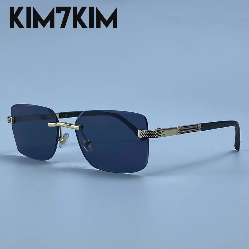 Men's Photochromic Rimless Sunglasses