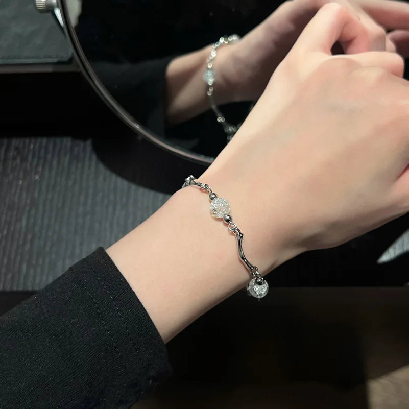 🌸 Zircon Flower Alloy Bracelet