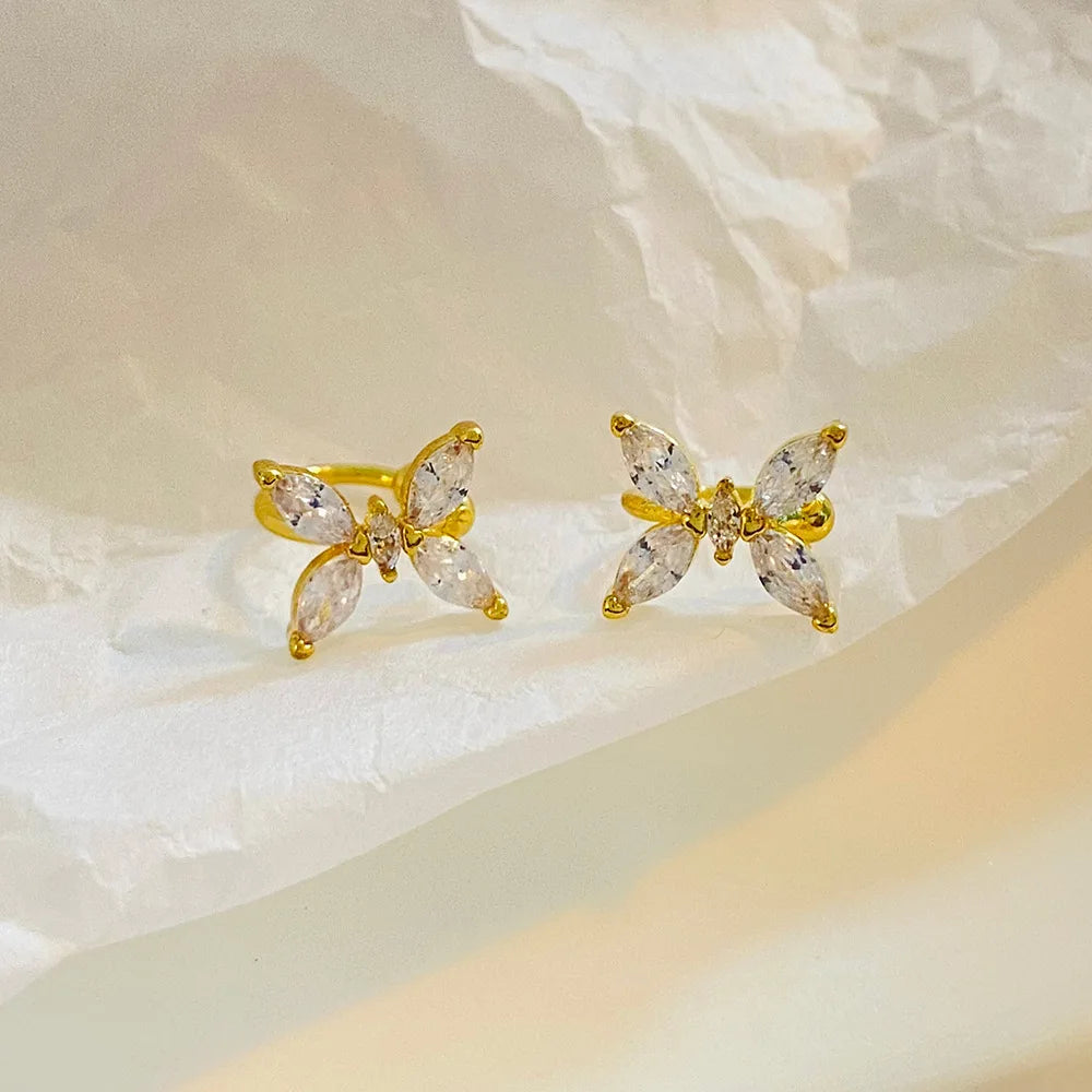 Zircon Butterfly Ear Cuff – No Piercing