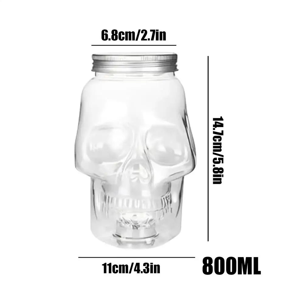 Skull Shaped Storage Jar