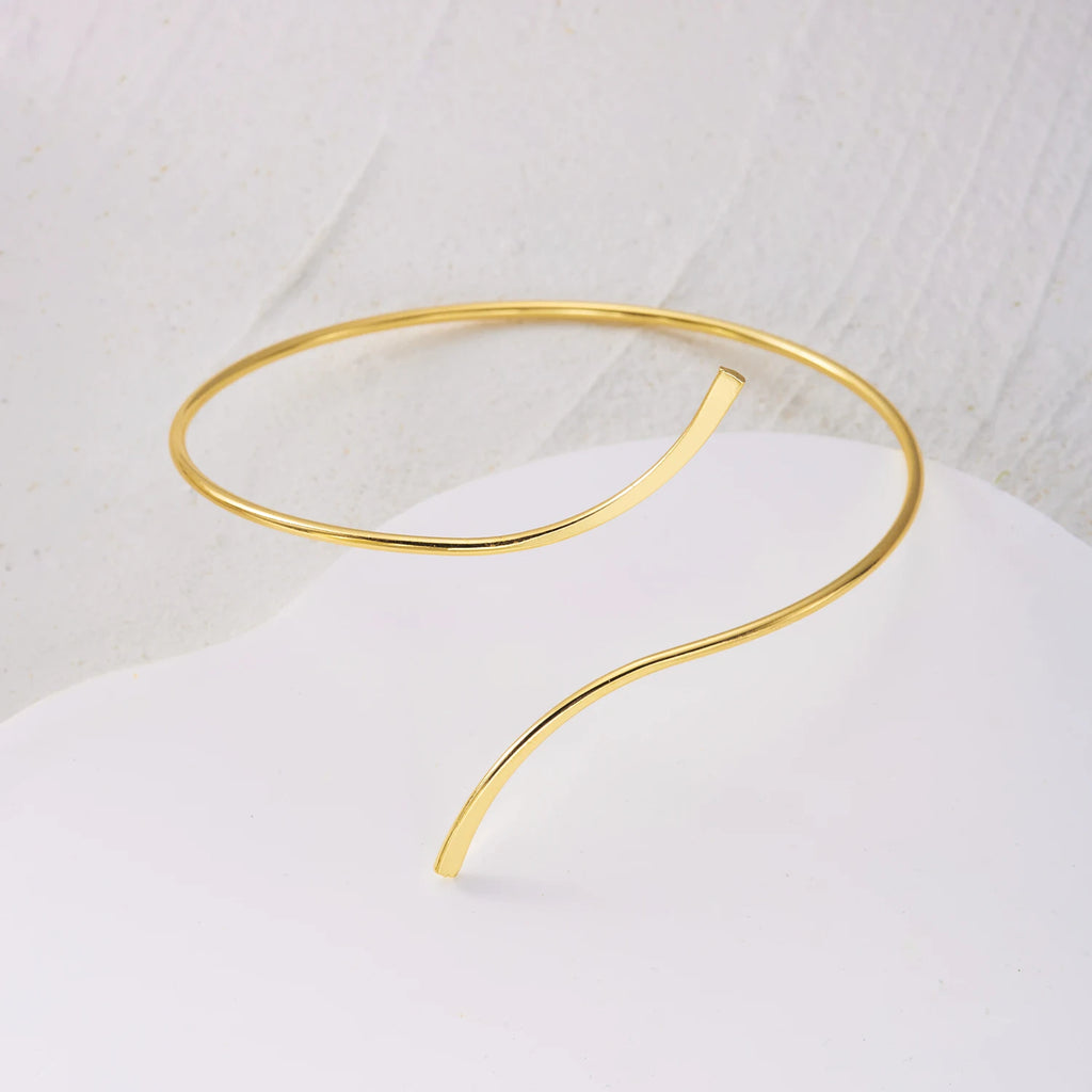 Minimalist Curved Bar Anklet
