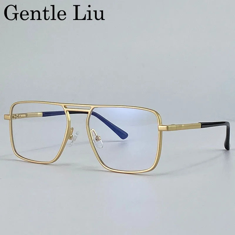 Men's Oversized Double Bridge Sunglasses