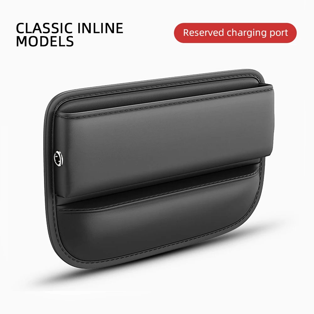 🚗 PU Leather Car Seat Gap Organizer