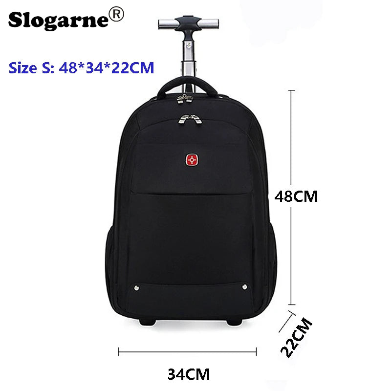 Rolling Backpack with Wheels