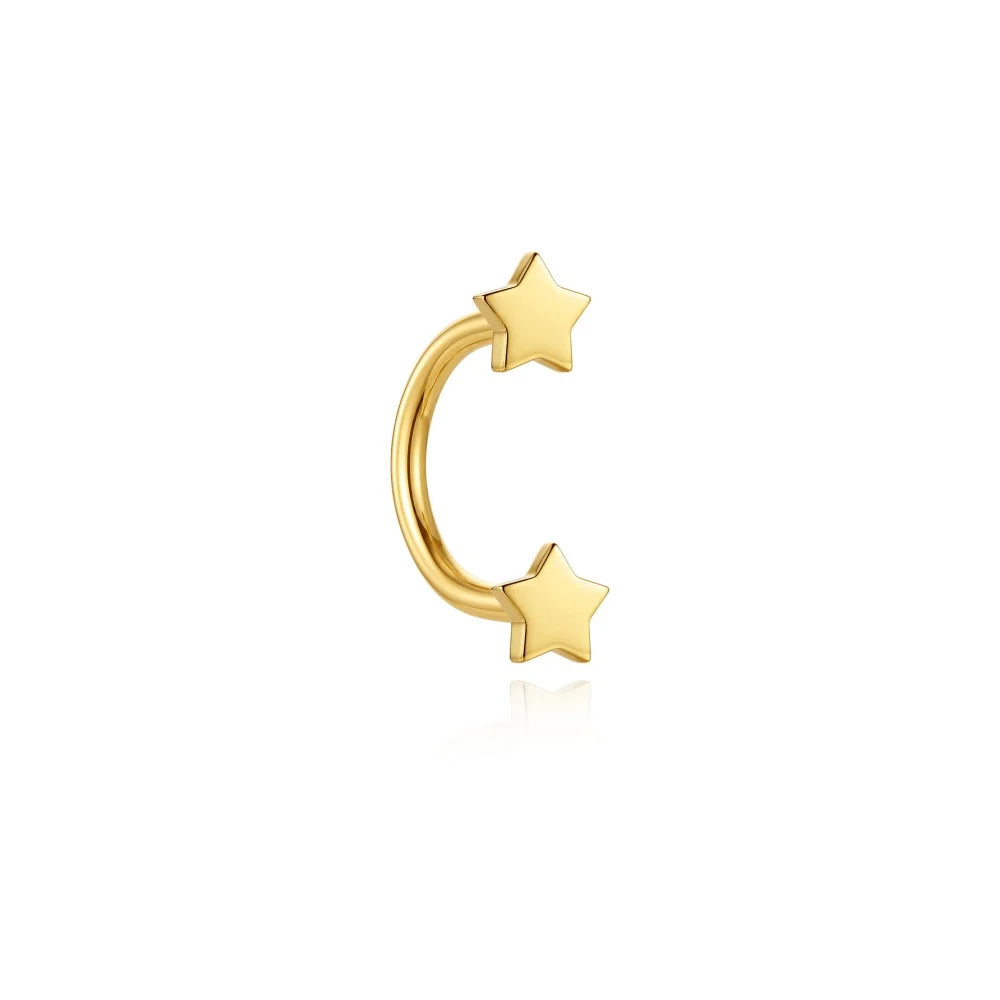 925 Silver Mini CZ Tragus Stud (1 Pc)