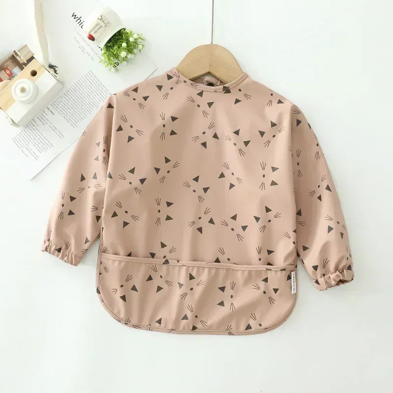 Waterproof Long-Sleeve Baby Bib