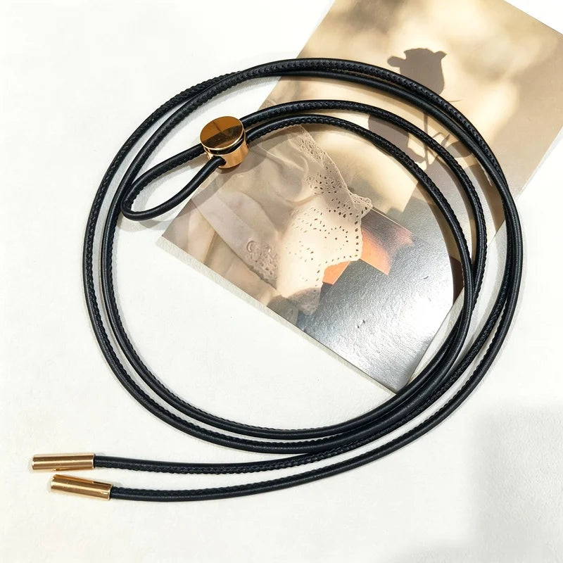 Retro Thin Knotted Waist Belt
