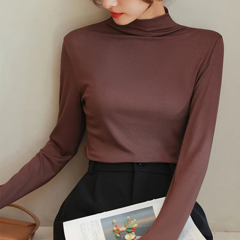 Mock Neck Thermal Base Layer Top