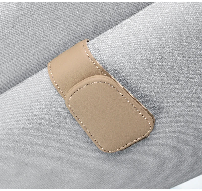 🚗 Car Sun Visor Glasses & Card Clip