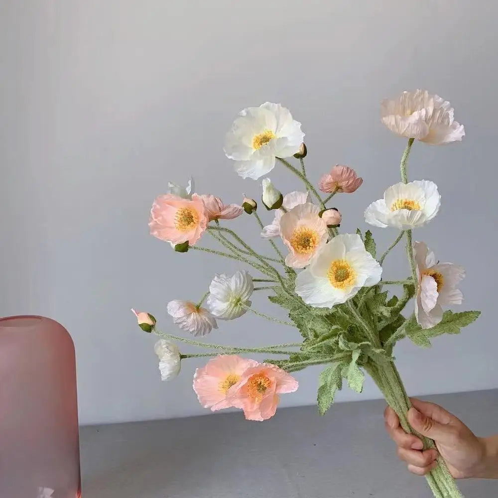 Artificial Poppy Flowers
