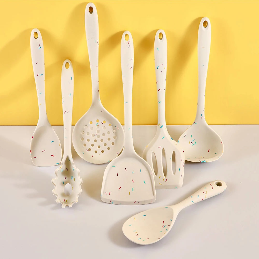 Polka Dot Silicone Kitchen Utensils
