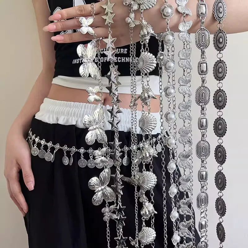 Butterfly Metal Waist Chain Belt