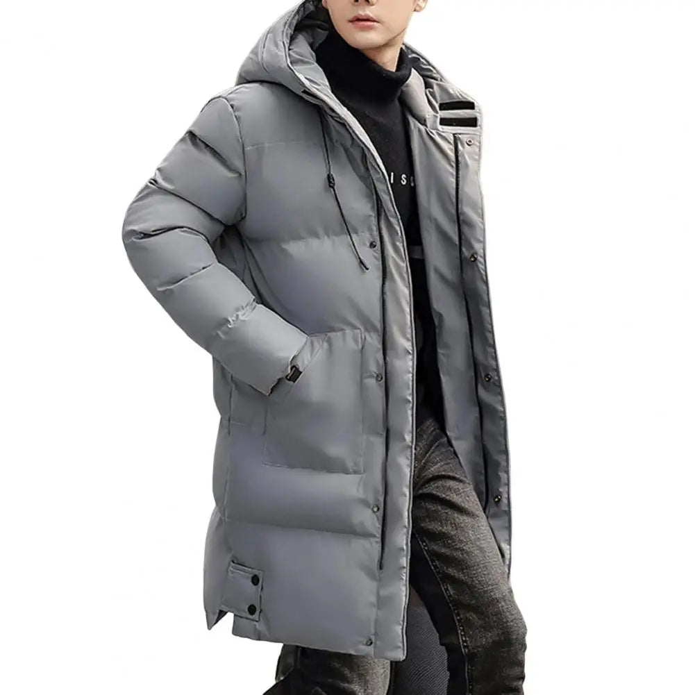 Men's Long Hooded Puffer Coat