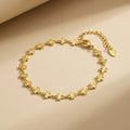 18K Gold Plated Clover Anklet