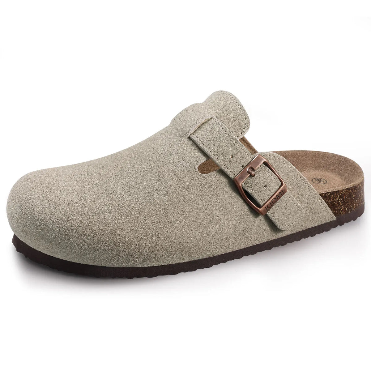 Women's Suede Buckle Clogs