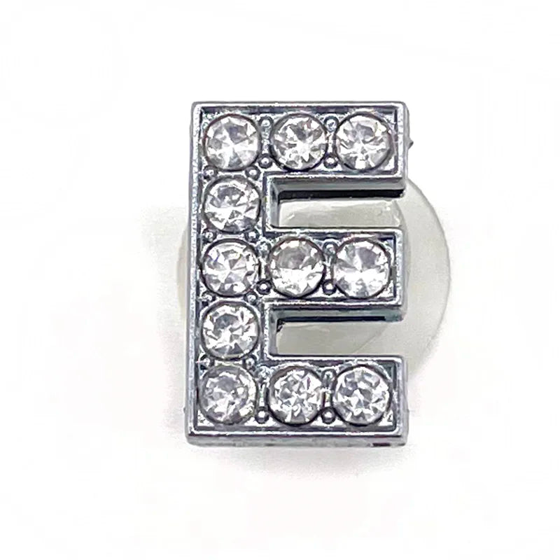 Rhinestone Letter Shoe Charms