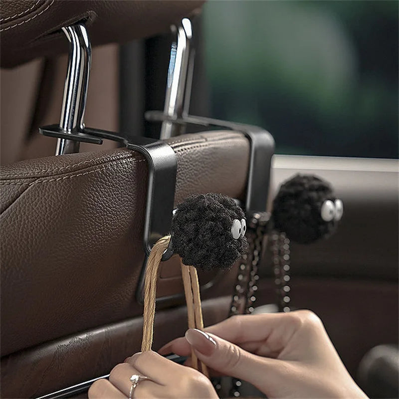 🖤 Cute Coal Ball Car Seat Hook