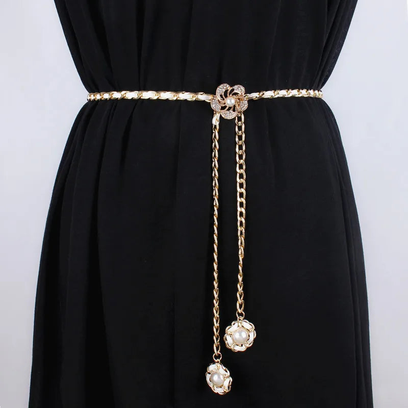 Gold Tassel Waist Chain Belt