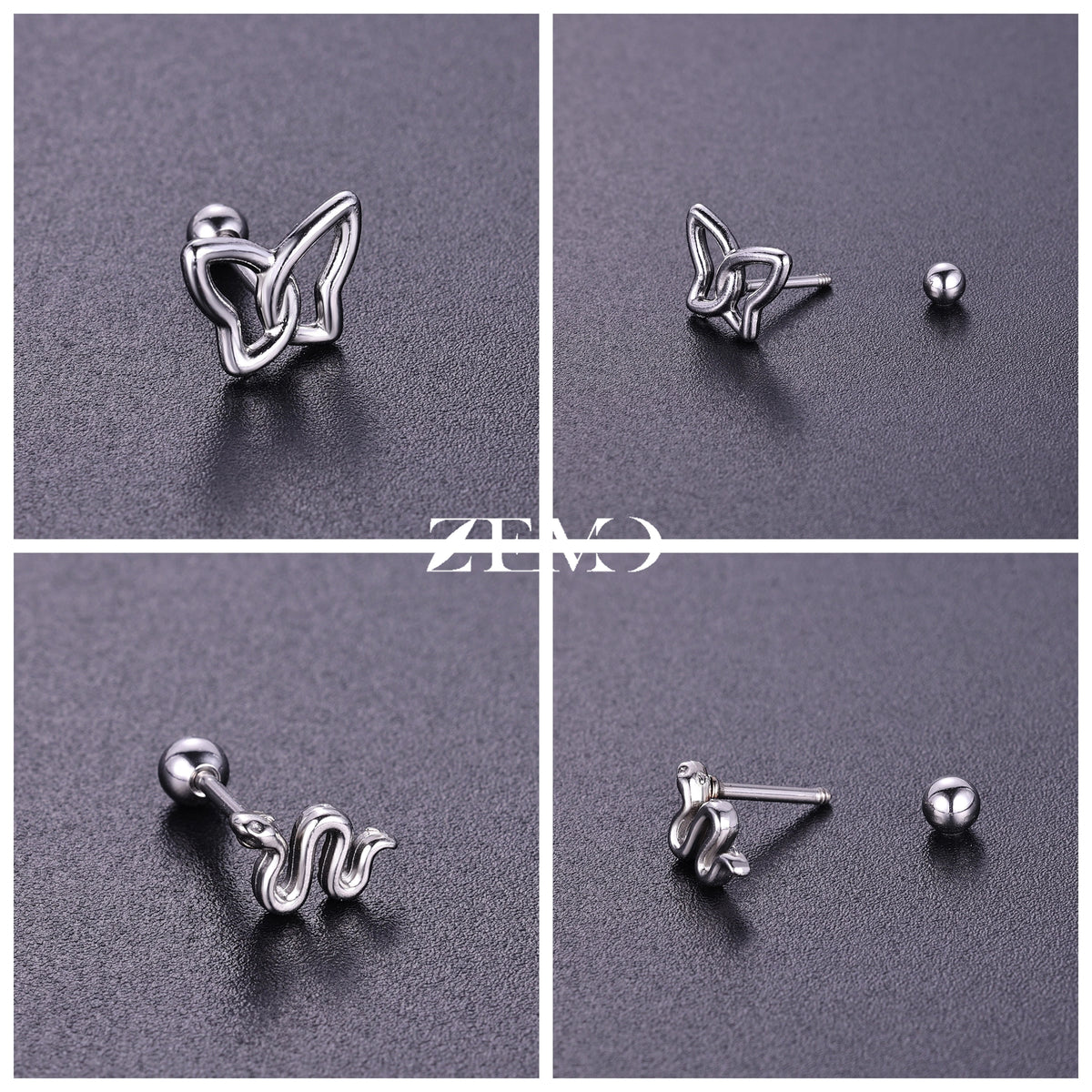 Cute Cartilage Stud Earring (20G, 1 Pc)