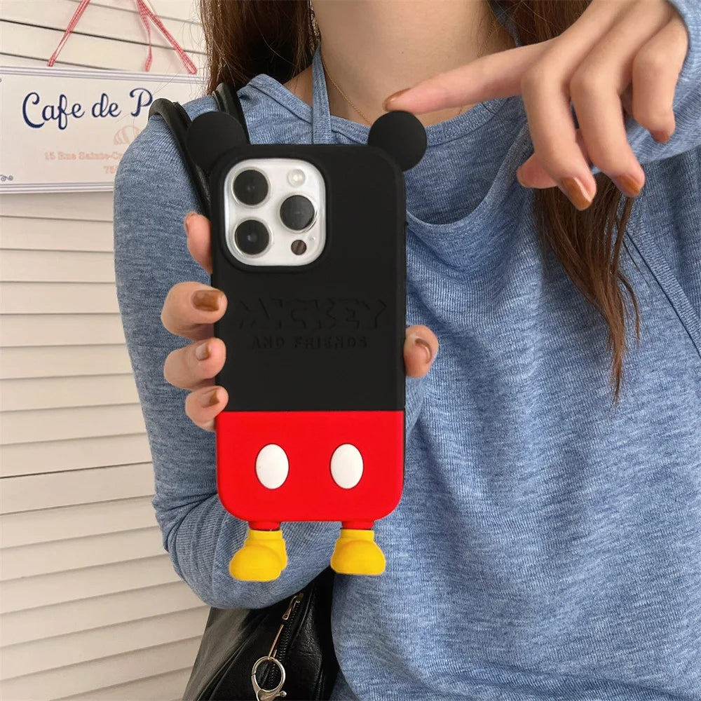 3D Cartoon Silicone iPhone Case