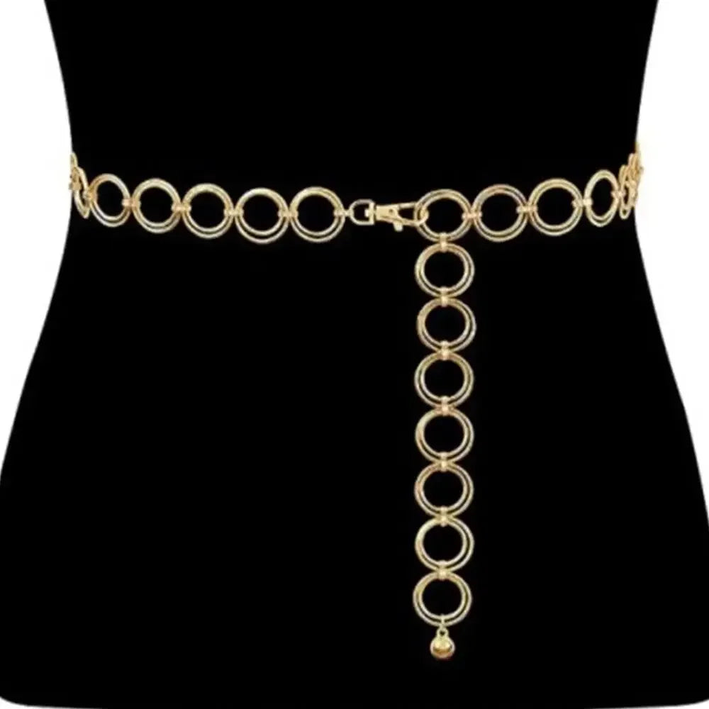 Vintage Sun Metal Waist Chain Belt