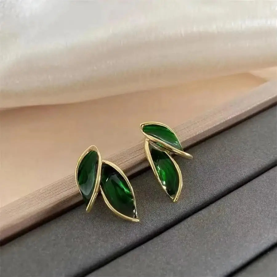 Colorful Enamel Big Flower Earrings