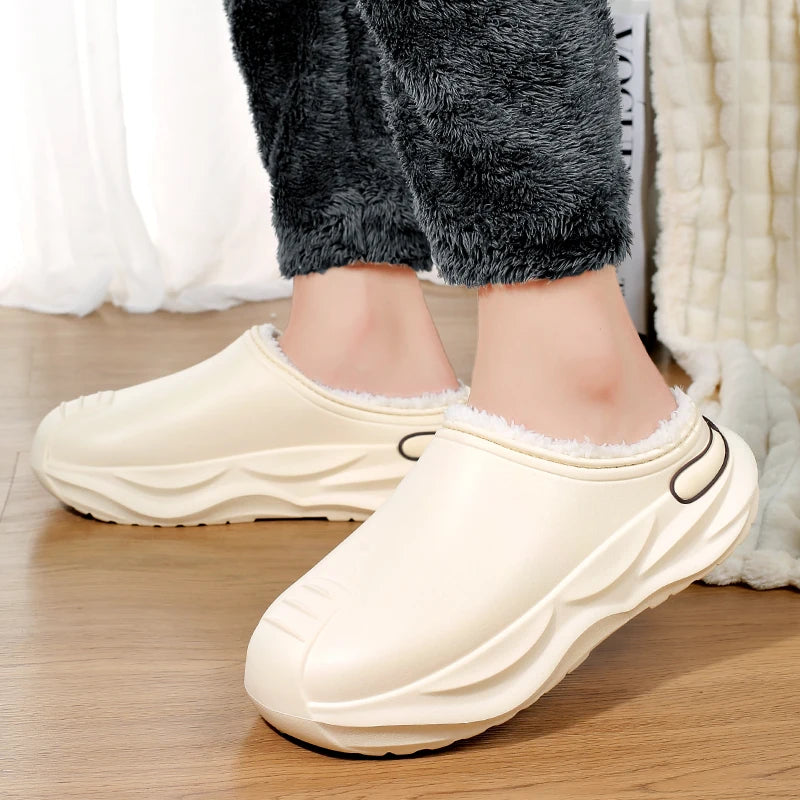Men's Platform Plush Slippers