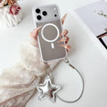 ⭐ Star PU Hand Strap Magnetic Case