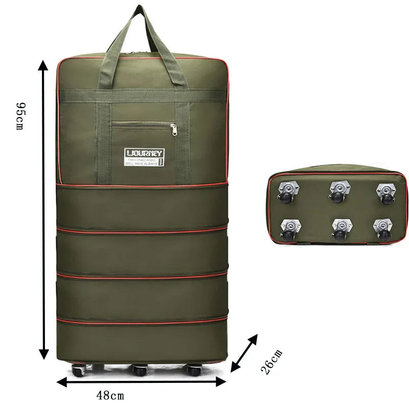 Foldable Rolling Storage Travel Bag